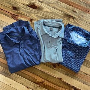 3 NWOT Johnston & Murphy polos fit XC4 men’s Large